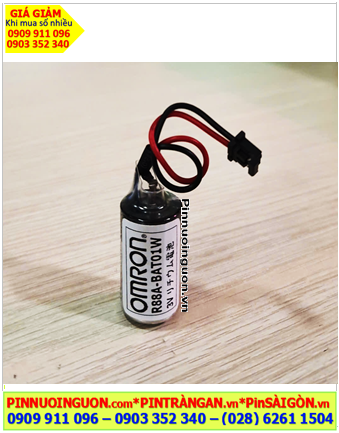Omron R88A-BAT01W _Pin nuôi nguồn PLC Omron R88A-BAT01W 3.6v 1/2AA _Made in Japan